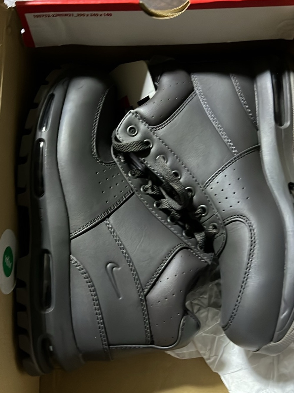 Nike Black Leather High-Top Sneakers